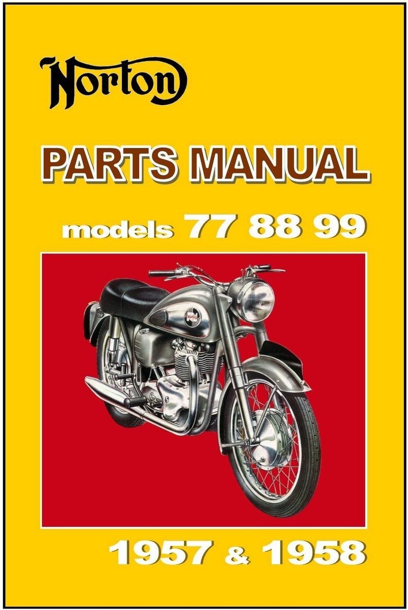 NORTON Parts Manual Models 77 88 99 1957 & 1958 Replacement Spares