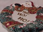 Santa Claus HO! HO! HO! Christmas Canape Wreath Plate or Wall Display Fitz&Floyd — photo 7