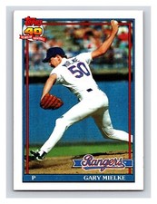 1991 Topps #54 Gary Mielke Dark Topps Logo Variation Excellent