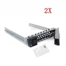 2Pcs SAS/SATA 2.5" SFF Hard Drive Tray Caddy for Dell 14th Gen R440 R740 R740xd