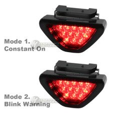 SPORTY F1 Style Triangle 12-LED Rear Stop Tail 3rd Brake Lights Universal