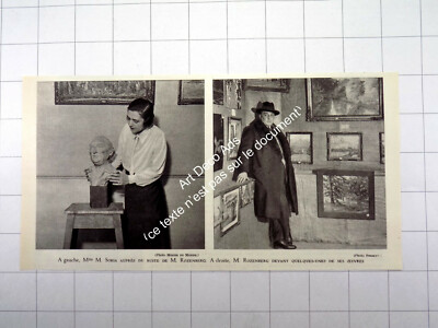 1931 Herr Rozenberg, seine Büste und einige seiner Werke