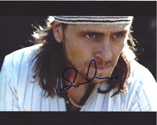 ACTOR SVERRIR GUDNASON SIGNED BORG/MCENROE MOVIE 8x10 PHOTO W/COA BJORN