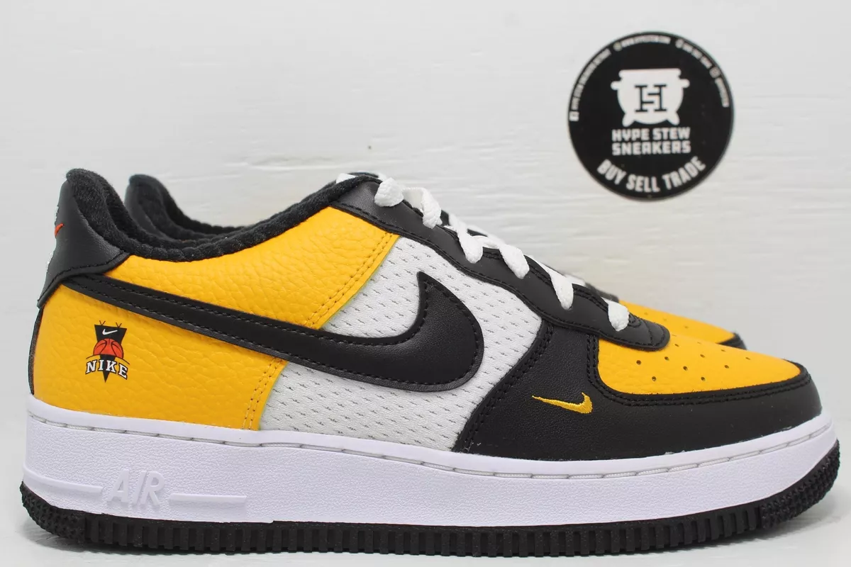 Nike Air Force 1 Low '07 LV8 Black Gold Jersey Mesh