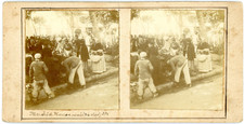 Stereo, Algeria, Algiers, Square House Market Vintage Stereo Card - Print
