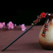 Chinese Style Ancient Retro Palace Handmade Wood Headdress Hairpin Hair Sticks