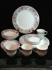 Johnson Brothers Malverne (Blue Rim) Dinnerware, Made in England from $5.95 ea.
