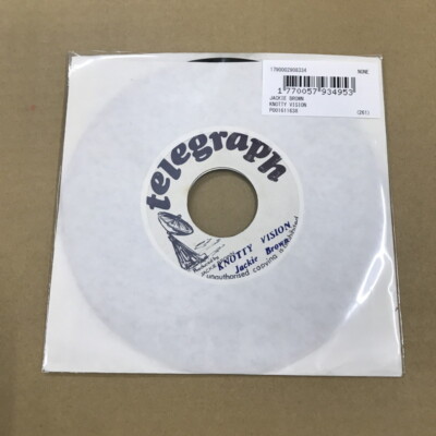 ジャマイカ7” Jackie Brown Knotty Vision none Telegraph /00050 Jackie Brown/Knotty Vision NONE Used 7