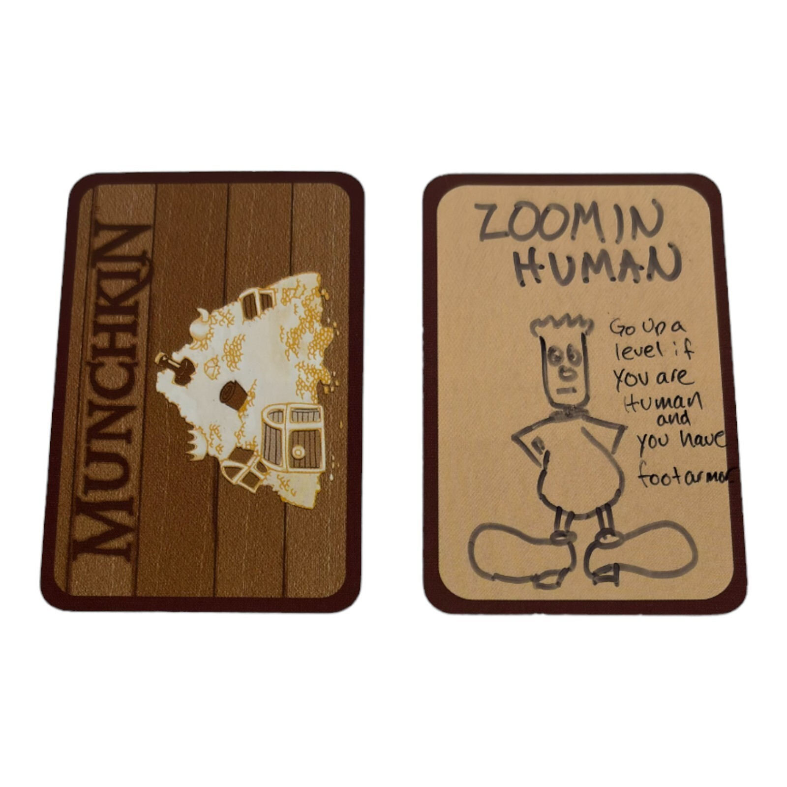 2 Customized Treasure Cards Munchkin Adventure Card Game Steve Jackson Games