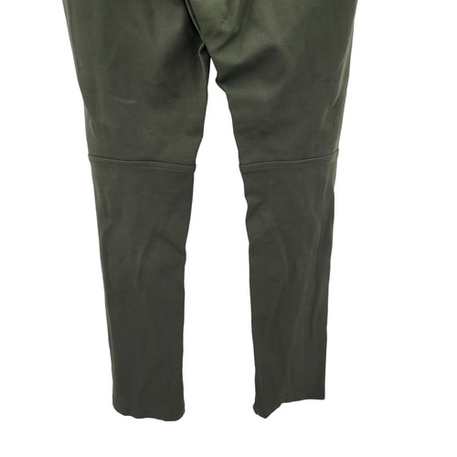 BCBGMaxAzria Christopher Olive Green Leggings Moto Pants M Zipper Detail Baddie - Picture 9 of 10