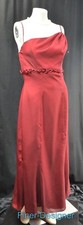 EDEN MAIDS Bridemaid wine Dress formal midi hi lo asymmetrical gown Size 8 NEW  