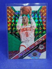 Russell Westbrook Will To Win Green Prizm 2019-20 Panini Mosaic Basketball #10