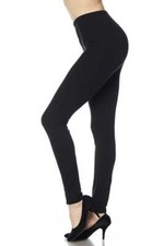ONE SIZE Buttery Soft Always Brushed Solid Black Leggings