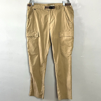 Roark Cargo Pants Mens Size 36 Tan Belted Straight Fit