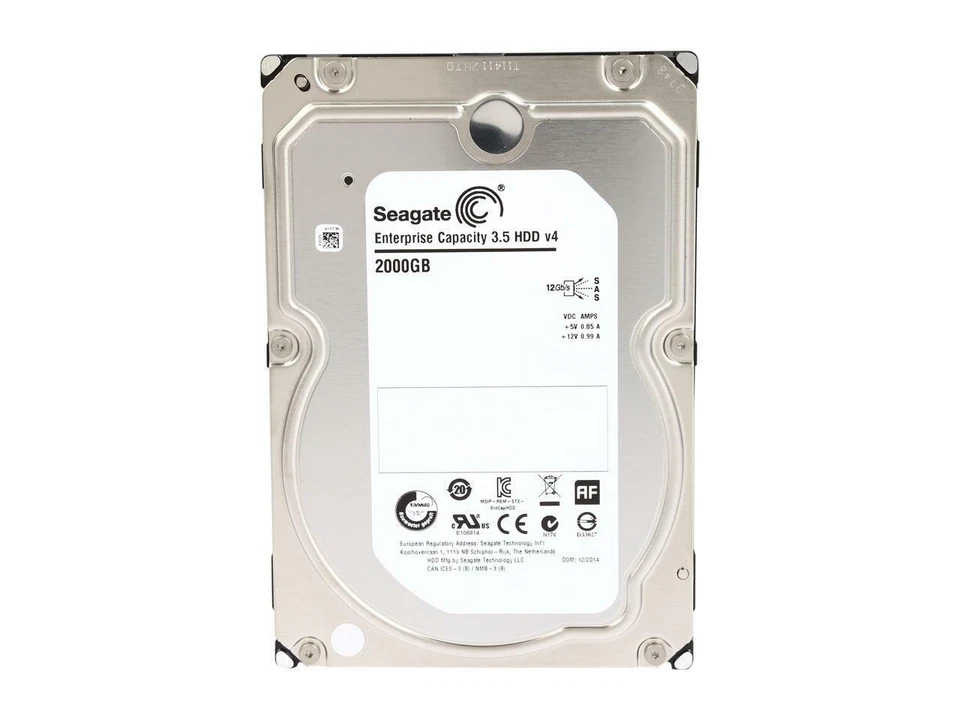 Seagate Enterprise Hard Drive ST2000NM0034 2TB 7200 RPM 128MB Cache - Image 2 of 4