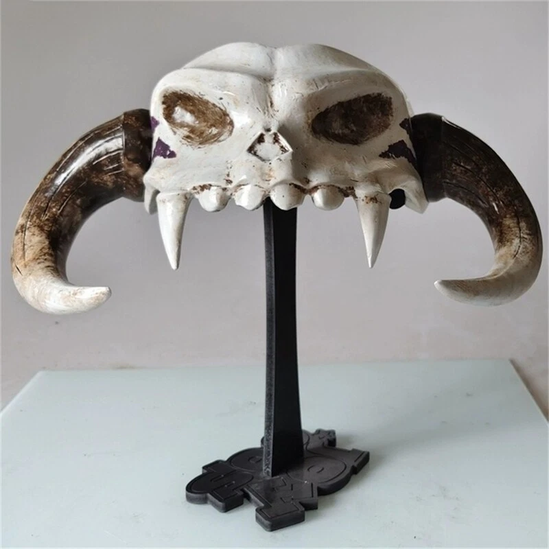 The Legend of Zelda Link Barbarian Helmet Cosplay Props FRP Skull Bull Head Mask - Image 2 of 4