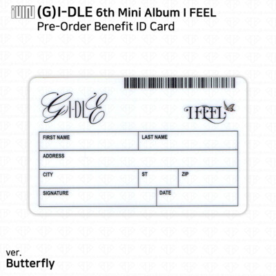 G)I-DLE G-IDLE IDLE 6th Mini Album I Feel Photocard Polaroid