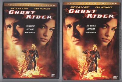 Ghost Rider (2007) R1 DVD Nicholas Cage Eva Mendes Peter Fonda Bret Cullen SciFi