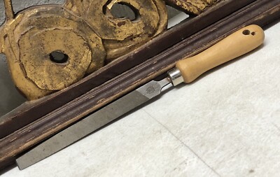 Vintage JK Bastard file (Sunflower)  w/ Wooden Handle Made In India