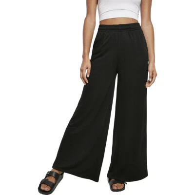 Urban Classics Ladies Modal Terry Wide Leg Sweatpants Jogginghose Modal Frottee  - Bild 1 von 4