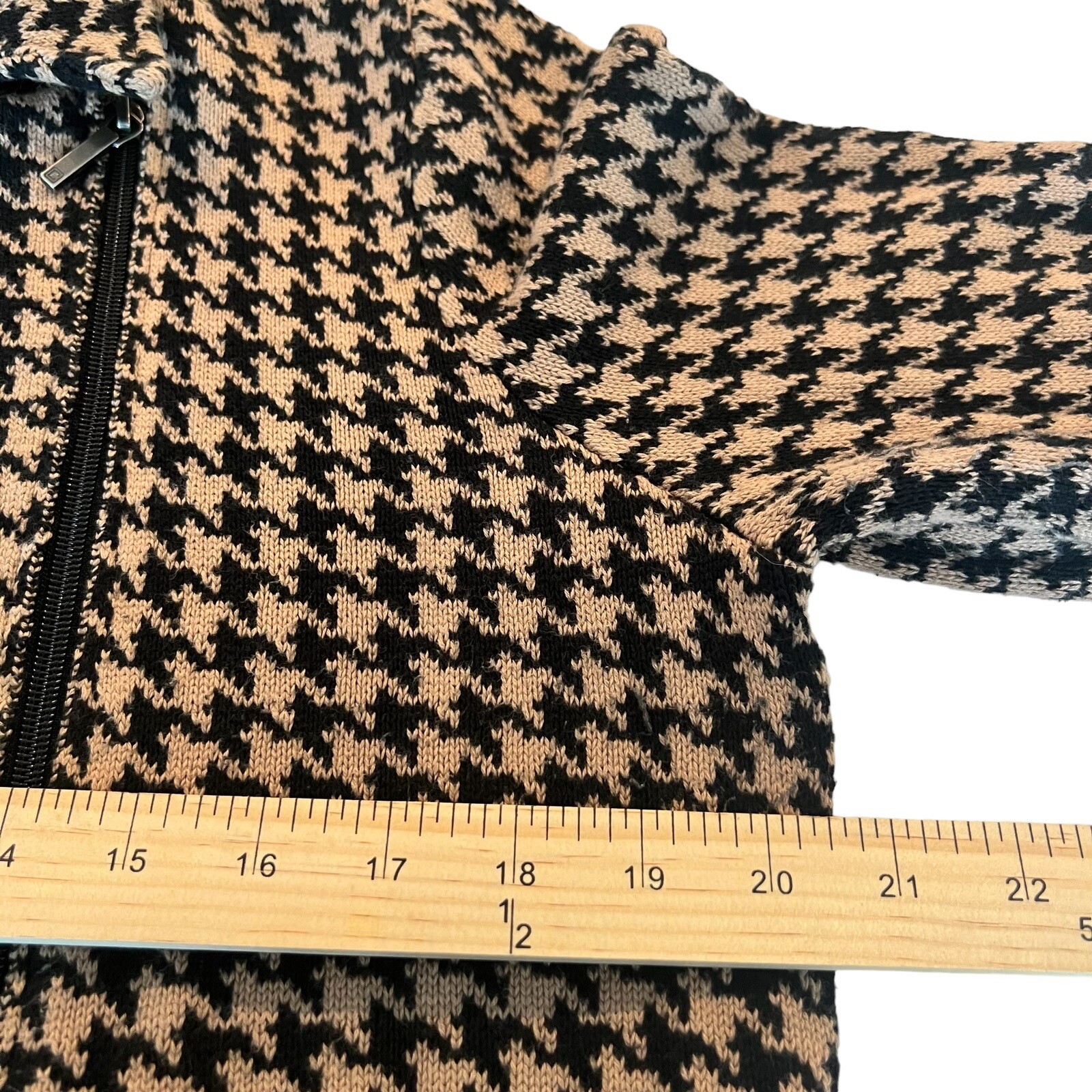 Chaps Houndstooth Heavy Cotton Shacket/Cardigan W… - image 7