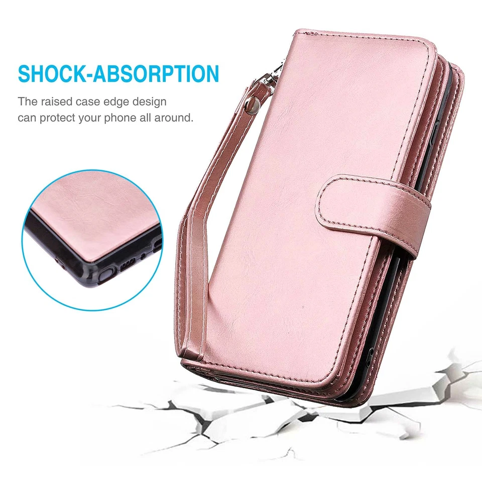 Luxury Leather Book Purse Women Handbag Wallet Case Cover Bag for iPhone Samsung - Image 4 of 4