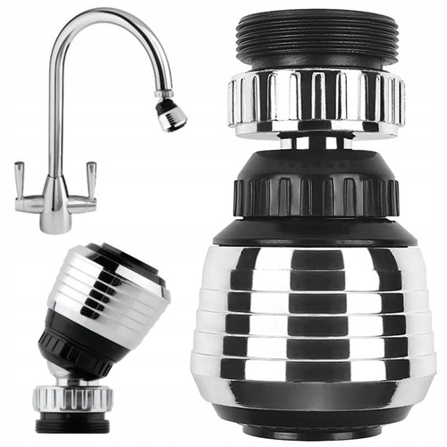 2 pcs Wasserhahn-Mischdüsen wassersparender Duschkopf, Belüfterdrehung - Picture 1 of 7