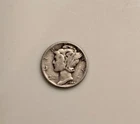 1944 Mercury Winged Liberty Head Dime 90% Silver VF