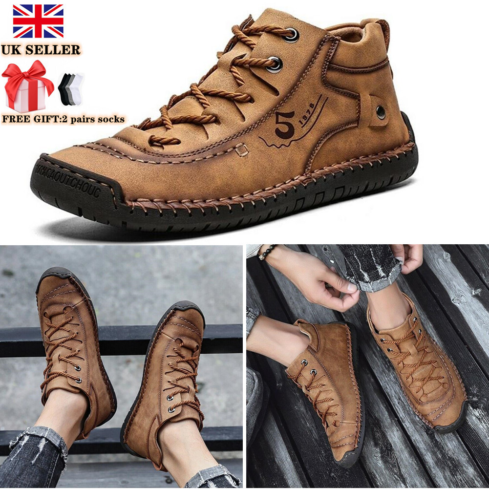 Men Leather Shoes Driving Moccasins 