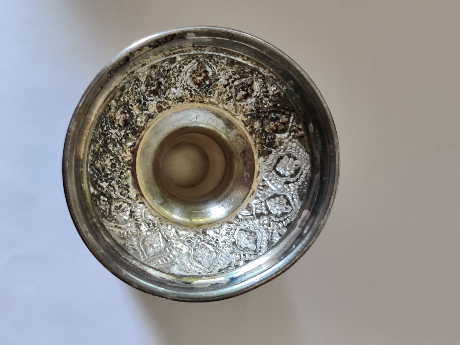 Vintage Sterling Silver Kiddush Cup Goblet Israel Haddad Brothers Pre