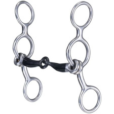 New Tough-1 MINIATURE JR COWHORSE BIT w/ 4" Mouthpiece Sweet iron Copper inlay