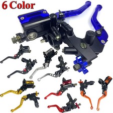 7/8" Universal CNC Motorcycle Handlebar Brake Master Cylinder & Clutch Lever Set