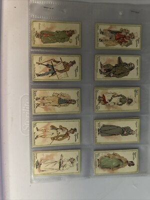 1912 John Players and Sons 2nd Series Set 26-50 Characters from Dickens VG-EX