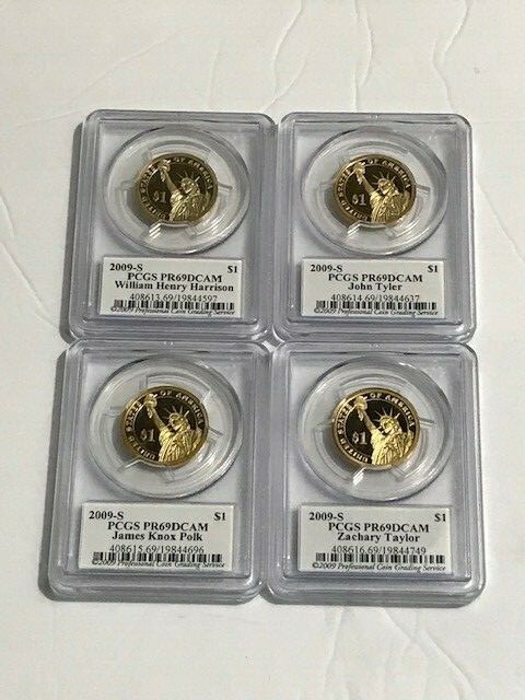 【美品】PCGS 2009-Sコイン PR69RD DCAM 2007 S 2008 S 2009 S Presidential Proof SIGNATURE SERIES 12