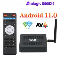 Android 11 Smart TV Box 4GB 32GB Dual Wifi 1000M BT4.1 Support AV1 Set Top Box