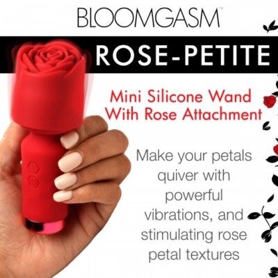 Pleasure Rose-Petite Mini Silicone Rose Wand | eBay
