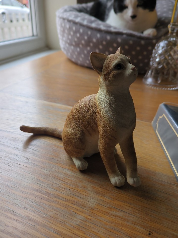 Vintage Country Artists 01682 Ginger Tabby Cat Left Foot Slightly