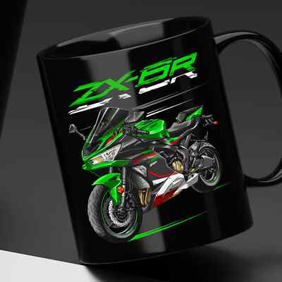 Kawasaki ZX-6R 2019-2023 Motorcycle Coffee Mug 11OZ, Bikers Gift