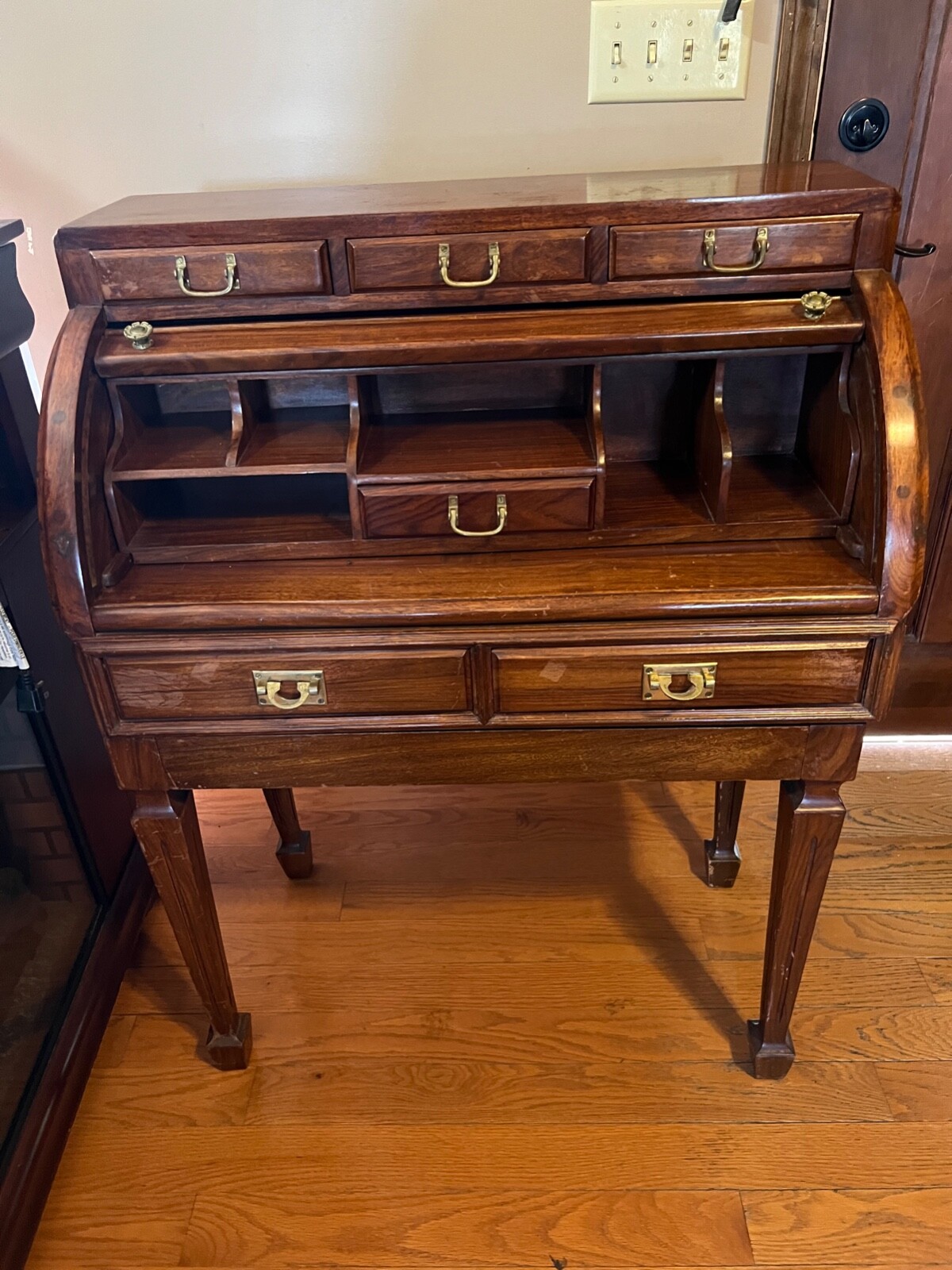 Portuguese Roswwood Roll Top Desk eBay