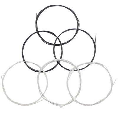  6 Pcs Irin Classical Guitar Strings C103 Black and White Nylon Light Guitars