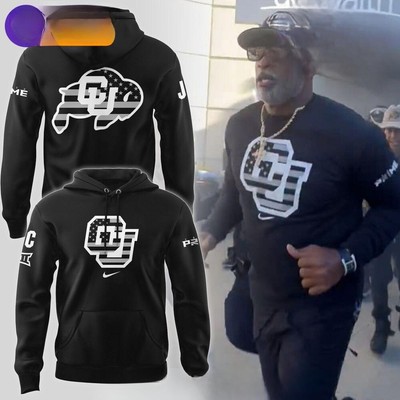 Colo.rado Buf.faloes 2024 Veterans Black Hoodie