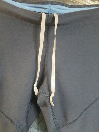 Womens Nike Dri Fit 3/4 Length Leggings Size L Light Blue/Navy Zip Pocket - Bild 6 von 11