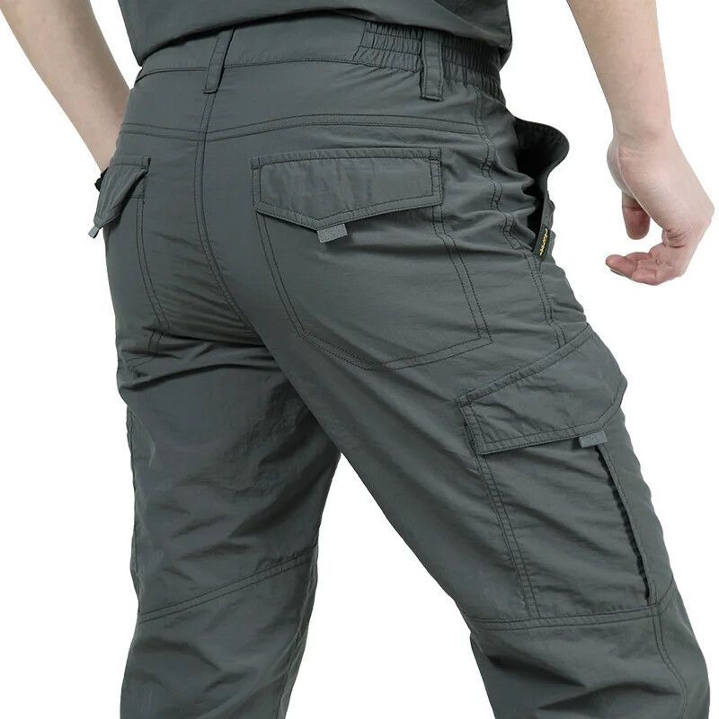 Summer Casual Lightweight Army Military Long Trousers Male Waterproof Quick Dry