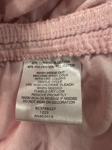 Bebe Sport Girls Pink Short Sleeve Graphic Shirt Size Small 7/8 School - Picture 5 of 7