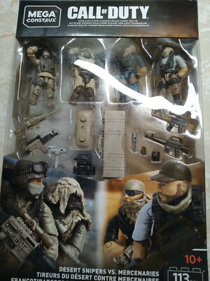 Mega Construx Call of Duty Desert Snipers Vs. Mercenaries 113 Pcs. Set GCP06 New