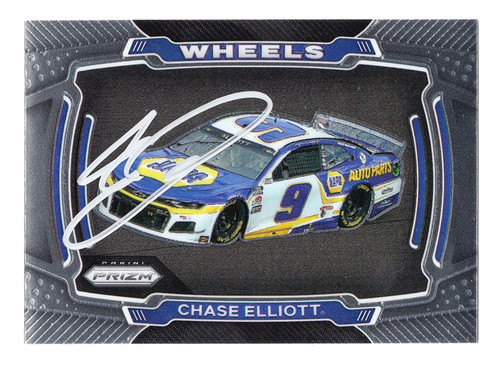 Chase Elliott [Silver Signature] #62 2021 Panini Prizm NASCAR card