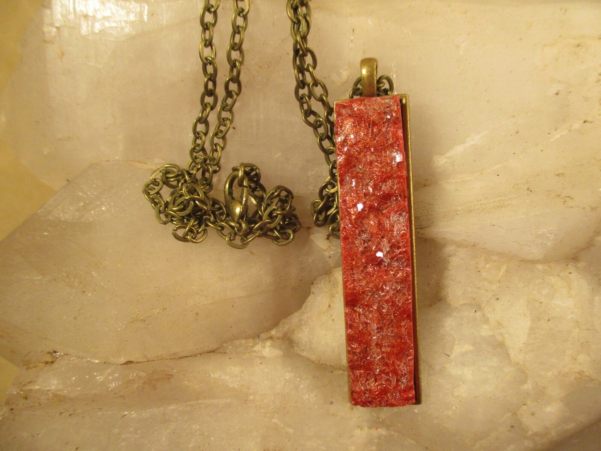 Dene Stone Artisan Created Copper Druzy Minimalist Bronze  display picture 2