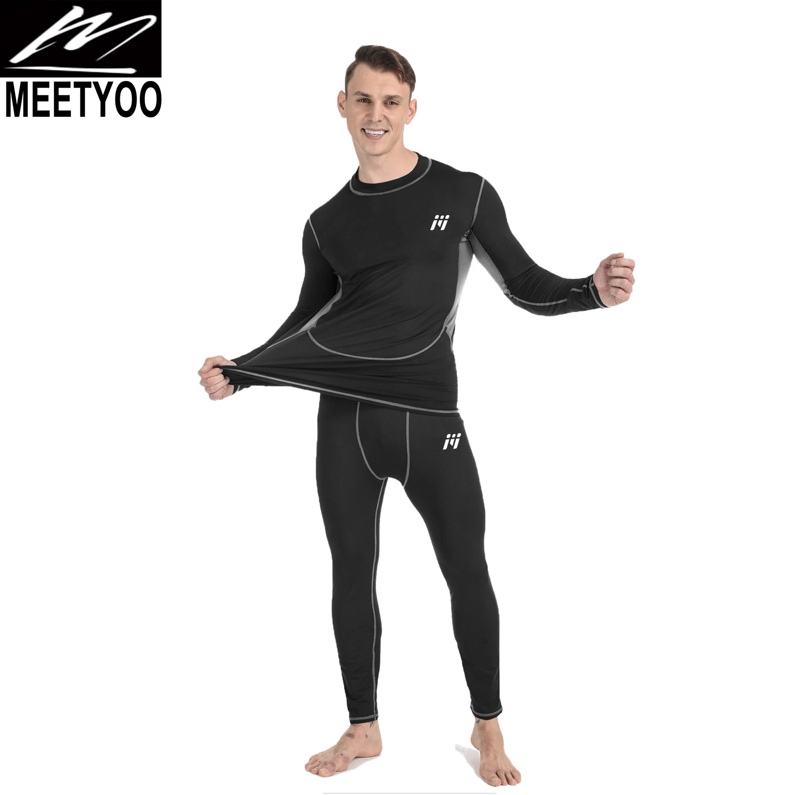 Men Winter Thermal Fleece Lined Long Johns Top Bottom Underwear Set Hunting Ski
Opens in a new windo