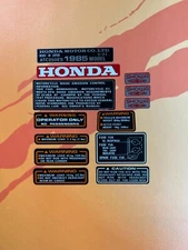 1985 Honda ATC250ES 250ES ATC Big Red Tank Decals Complete Kit 85