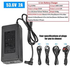 53.6V 2A Lithium Battery Charger for Xiaomi 4 Ultra/4 Pro Electric Scooter Parts